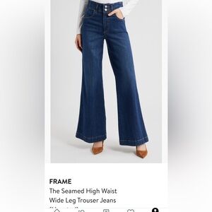 Frame Denim Indigo Flare Jeans